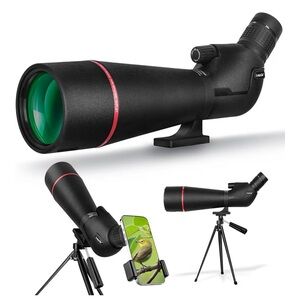 Black Spotting Scope with Tripod and IPhone Adaptor BRAND NEW unused